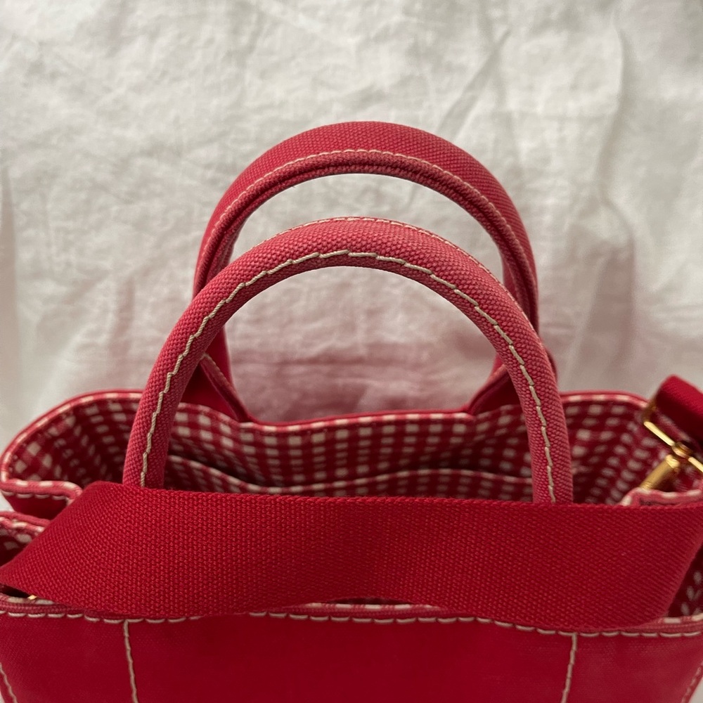 Prada Red Canvas Tote Bag - Picture 7 of 16